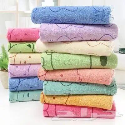 توفرت من جديد مناشف ملونه مكروفيبر سريعه الامتصاص بسعر مغري 0