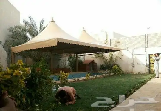مظلات وسواتر وجلسات وهناجر وجميع اعمال الحداده 17
