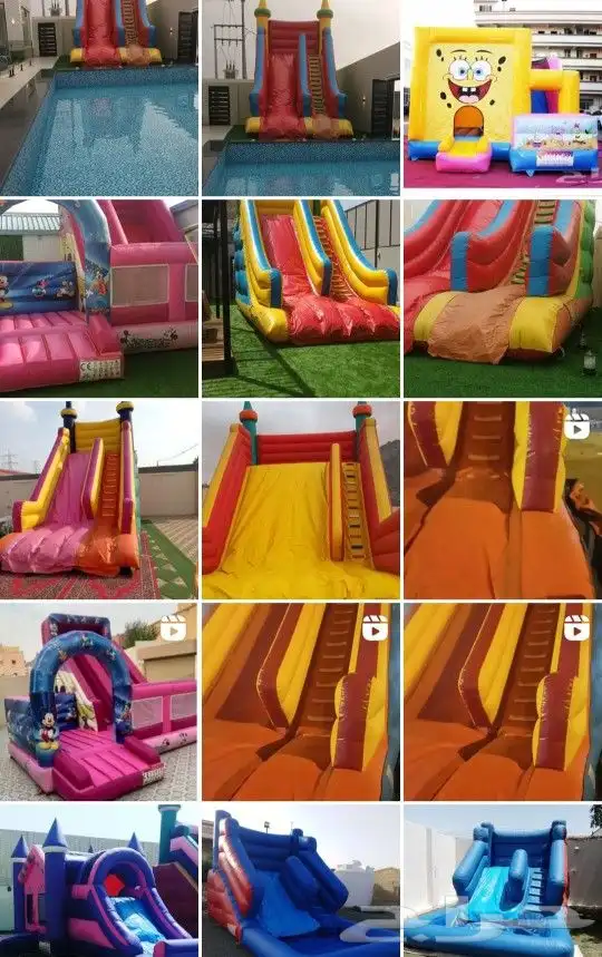 زحاليق ونطيطات وألعاب هوائيه لإقامه المهرجانات وللإيجار 0