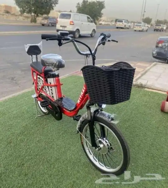 سكوتر كهربائي ودراجة هوائية باللون الأزرق 1