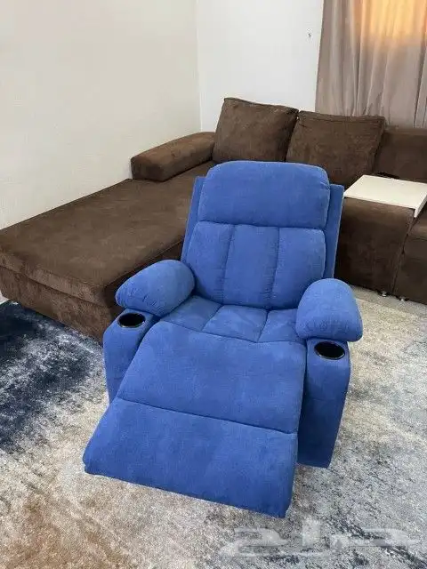 كراسي راحه مخمل كرسي استرخاء قماش كراسي دوار وتدليك وتسخين 1