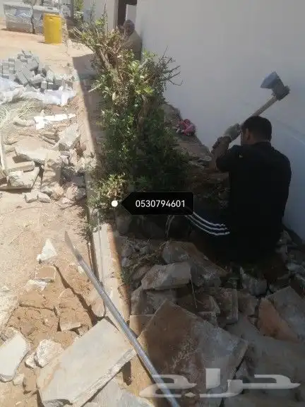 تكريب النخيل وخلع الاشجار 5