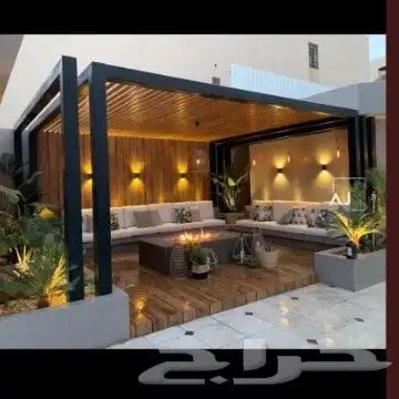 تنسيق حدائق شلالات مظلات 10