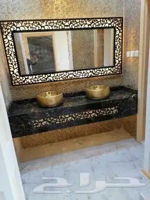 تفاصيل مغاسل والتركيب جميع انواع الرخام طبيعي صناعي والمتابخ 1