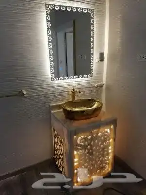 تفاصيل مغاسل والتركيب جميع انواع الرخام طبيعي صناعي والمتابخ 2