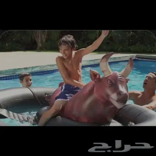 لعبة الثور العائم العملاقة متعة التحدي في المسبح 2