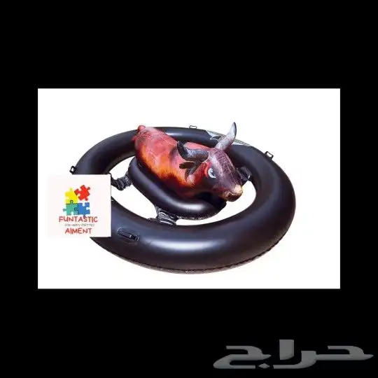 لعبة الثور العائم العملاقة متعة التحدي في المسبح 0