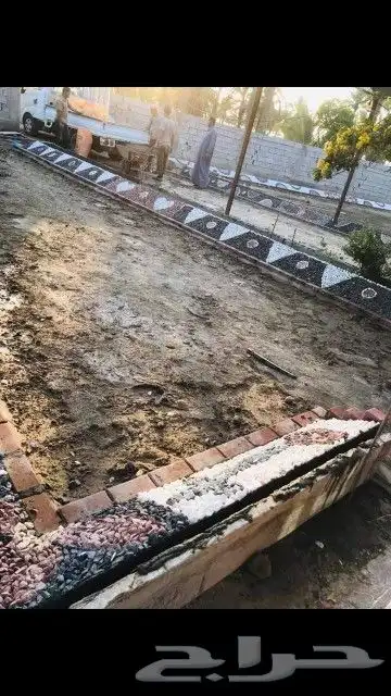 منسق حدائق معلم ديكورات خارجيه نقش حجر مرو الوان حجر 3