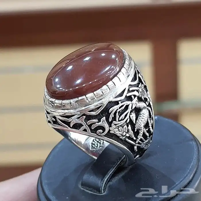 خاتم عقيق يماني كزري دموي 1