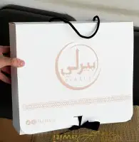 طباعة بوكسات حلويات علب شاورما اكياس عبايات ليبل قماش تاق 3