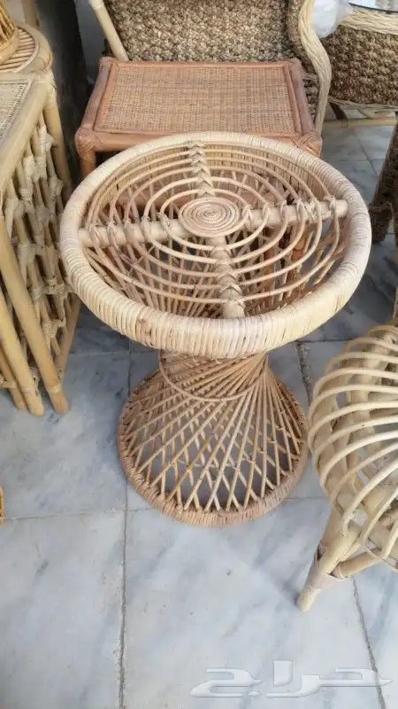 طاولات وكراسي خيزران 14