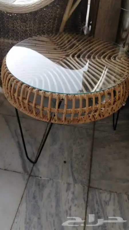 طاولات وكراسي خيزران 15