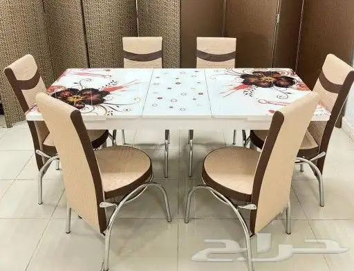 افخم انواع طاولات خشب رخام زجاج 14