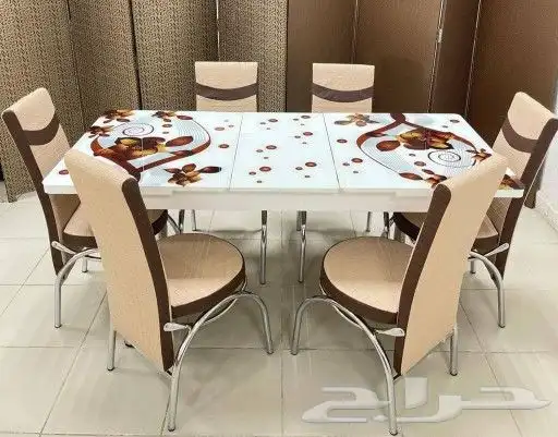 افخم انواع طاولات خشب رخام زجاج 15