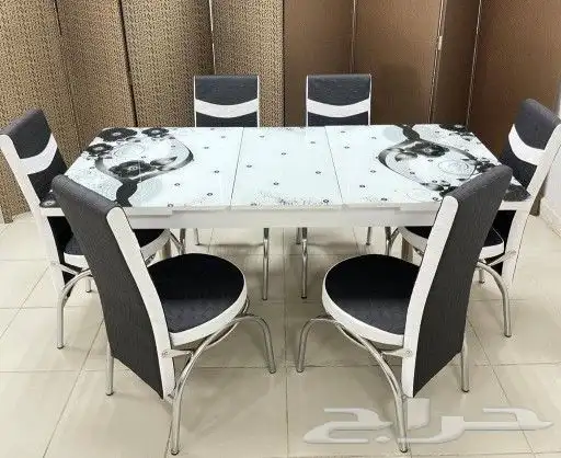 افخم انواع طاولات خشب رخام زجاج 16