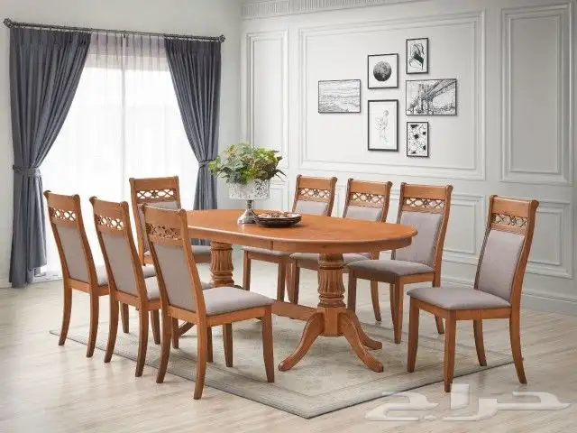 افخم انواع طاولات خشب رخام زجاج 7