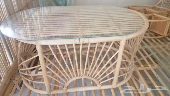 طاولات وكراسي خيزران 3