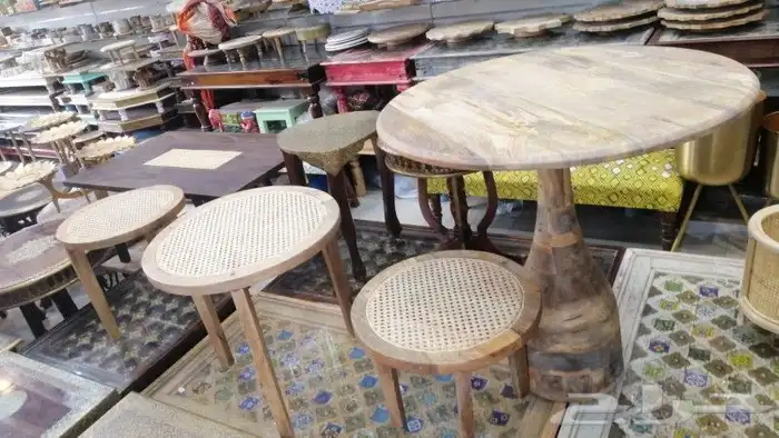 طاولات وكراسي خيزران 0