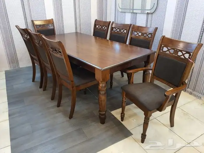 افخم انواع طاولات خشب رخام زجاج 0