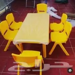 طاولات وكراسي والعاب روضة 1