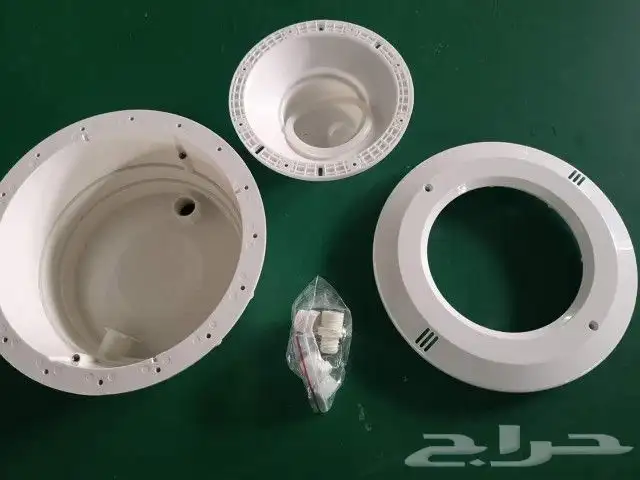 كشاف مسابح داخلي بالجدار علبة ولمبة 12 فولت ملون واصفر وابيض 3