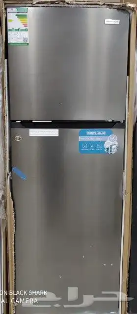 ثلاجة جنرال جولدن بابين 11.7 قدم بخار ستيل جديده بالكرتون 0