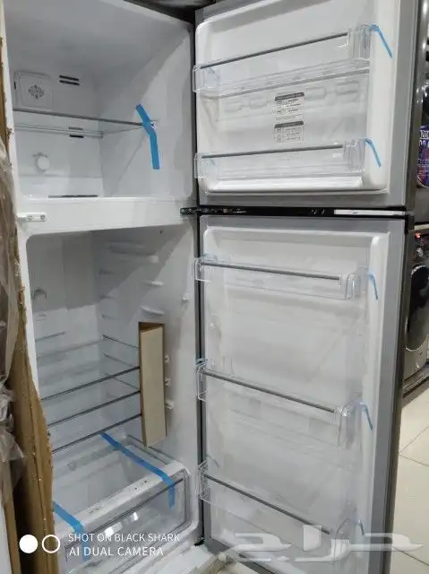 ثلاجة جنرال جولدن بابين 11.7 قدم بخار ستيل جديده بالكرتون 6