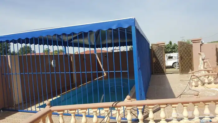 مظلات وسواتر وجميع اعمال الحداده 40