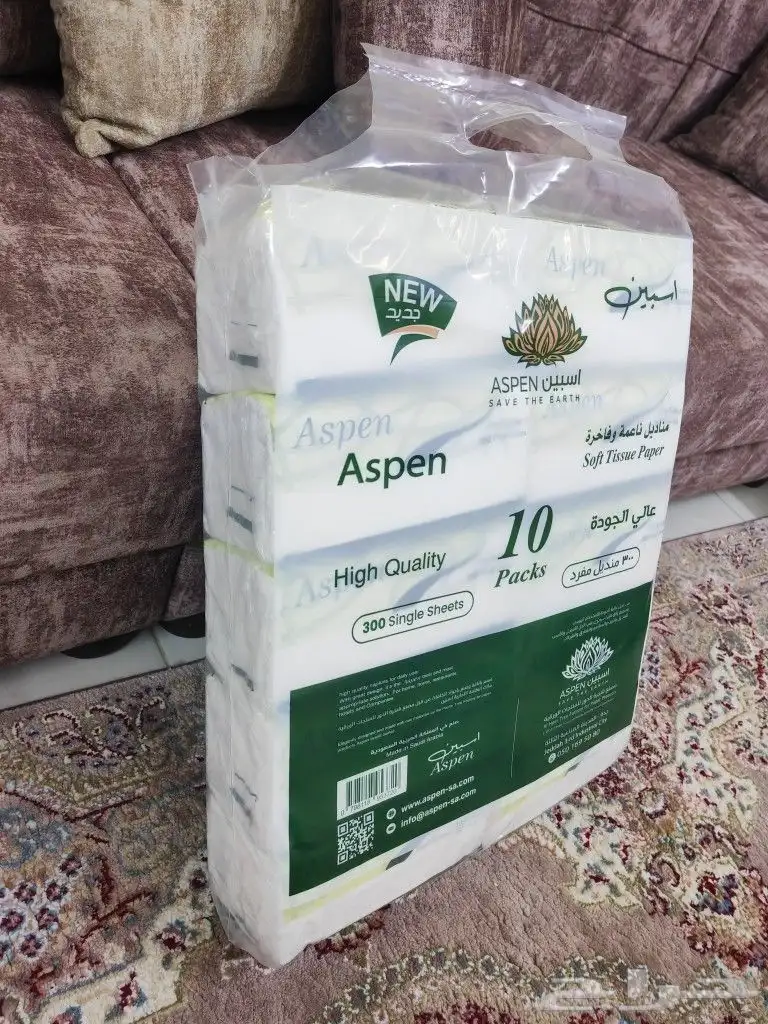 مناديل اسبين ناعمة بالات جديدة جملة 3