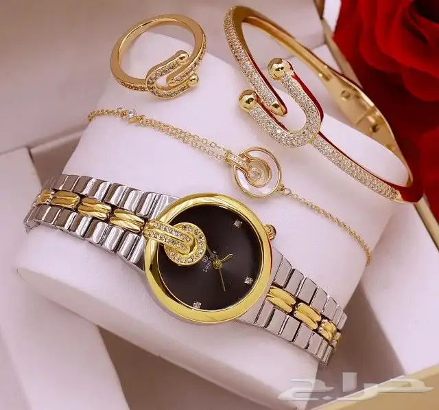 اطقم نسائيه ساعات وسلاسل واساور وخواتم 11