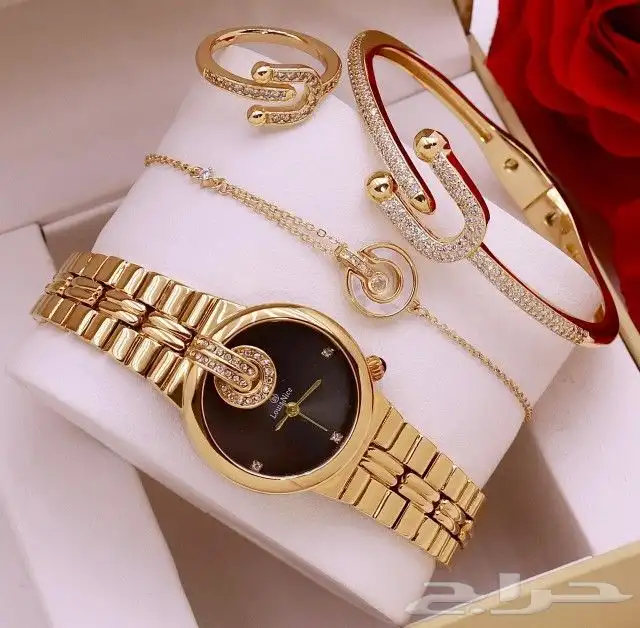 اطقم نسائيه ساعات وسلاسل واساور وخواتم 9