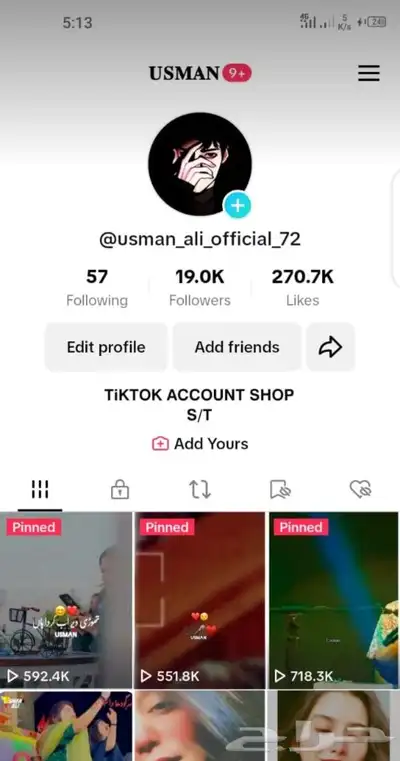 Tiktok account available in cheap rates 5