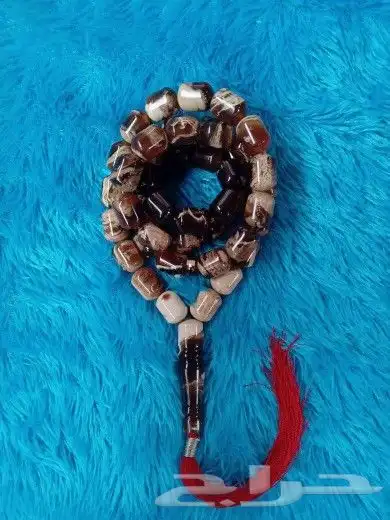 عصا ابانوس عكاز سبح فضة سبح كهرمان احجار ياقوت عقيق 4