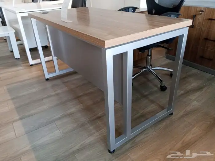 تحتاج تصنيع مكتب بجودة مناسبة ( بني ورمادي ) 1