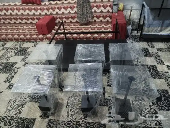 طقم طاولات كنب جديد 9قطعة 3