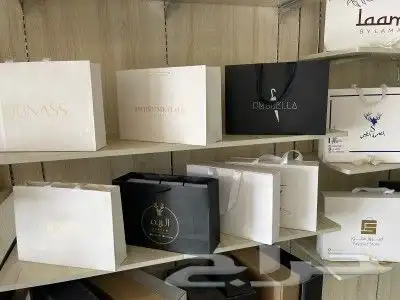 طباعه اكياس عبايات ليبل ملابس لوقو جلد تاق قماش ورق تغليف 1