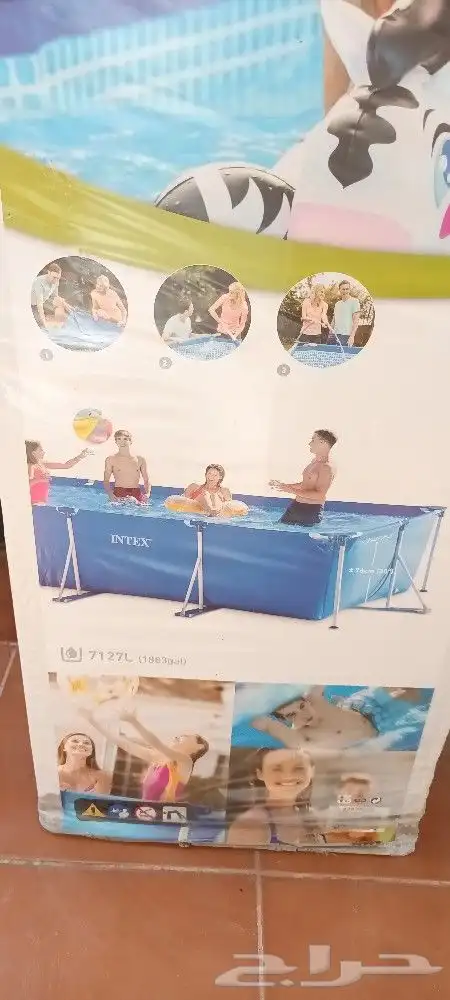 بركة سباحة نوع فاخر اعمدة وليست هوا مقاس ضخم 0