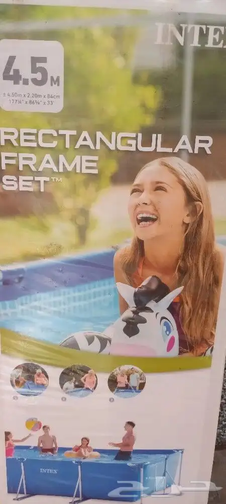 بركة سباحة نوع فاخر اعمدة وليست هوا مقاس ضخم 2