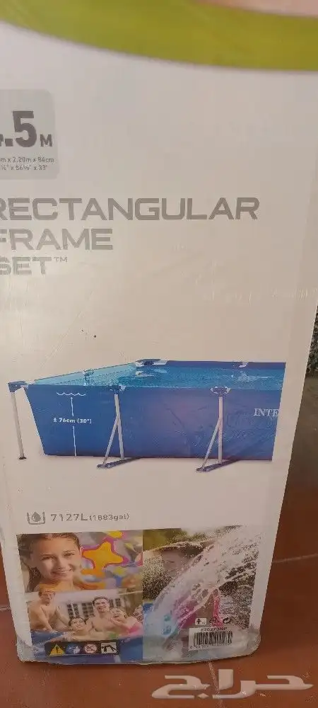 بركة سباحة نوع فاخر اعمدة وليست هوا مقاس ضخم 4