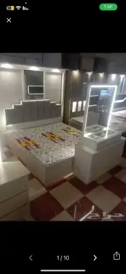 غرف نوم مزدوجة كامل 7 قطع جاهز نفس يوم تتركب 6