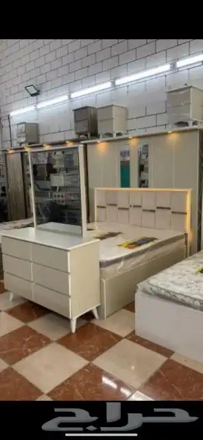 غرف نوم مزدوجة كامل 7 قطع جاهز نفس يوم تتركب 3