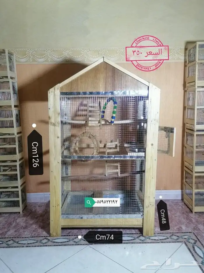 اقفاص خشب مميزه وجميله لجميع انواع الطيور في اشكال كثيره 3