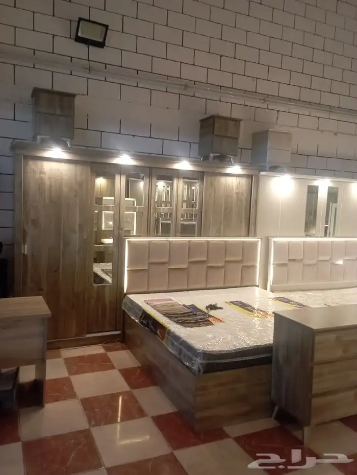 غرف نوم مزدوجة كامل 7 قطع جاهز نفس يوم تتركب 1