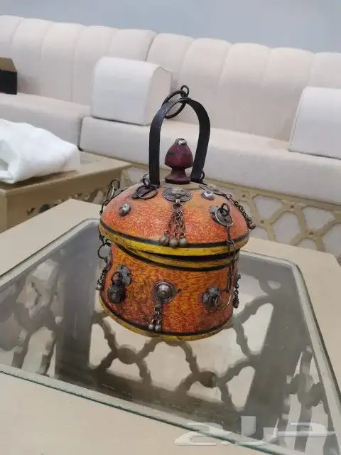 حافظة علبه قديمة صناعة أفغانستان تحفة نادرة 0