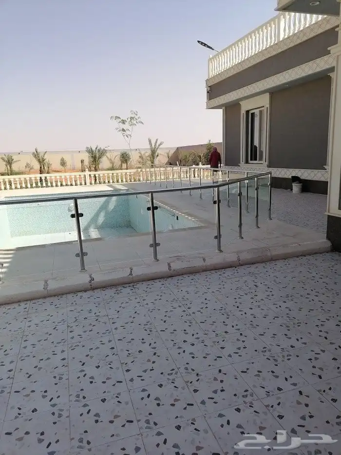 حاجز درابزين حماية مسبح استيل 2