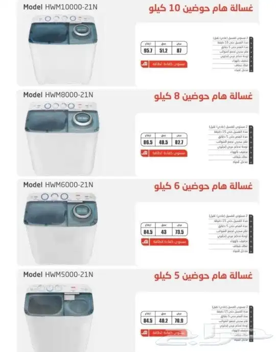 غسالات حوضين هام الاصدارات الجديده 1