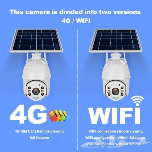 كاميرات مراقبة بالطاقة الشمسية شريحة بيانات 4g 3g 2g 8