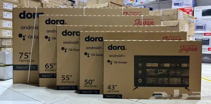 شاشات دورا سمارت واي فاي تدعم 4k بتكنولوجيا اليابان 0