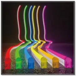 نيون فلكس ليد 12 فولت Ip65 neon flex led 5m 12v 16