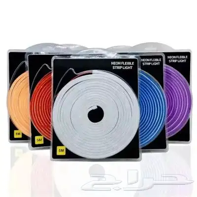 نيون فلكس ليد 12 فولت Ip65 neon flex led 5m 12v 1